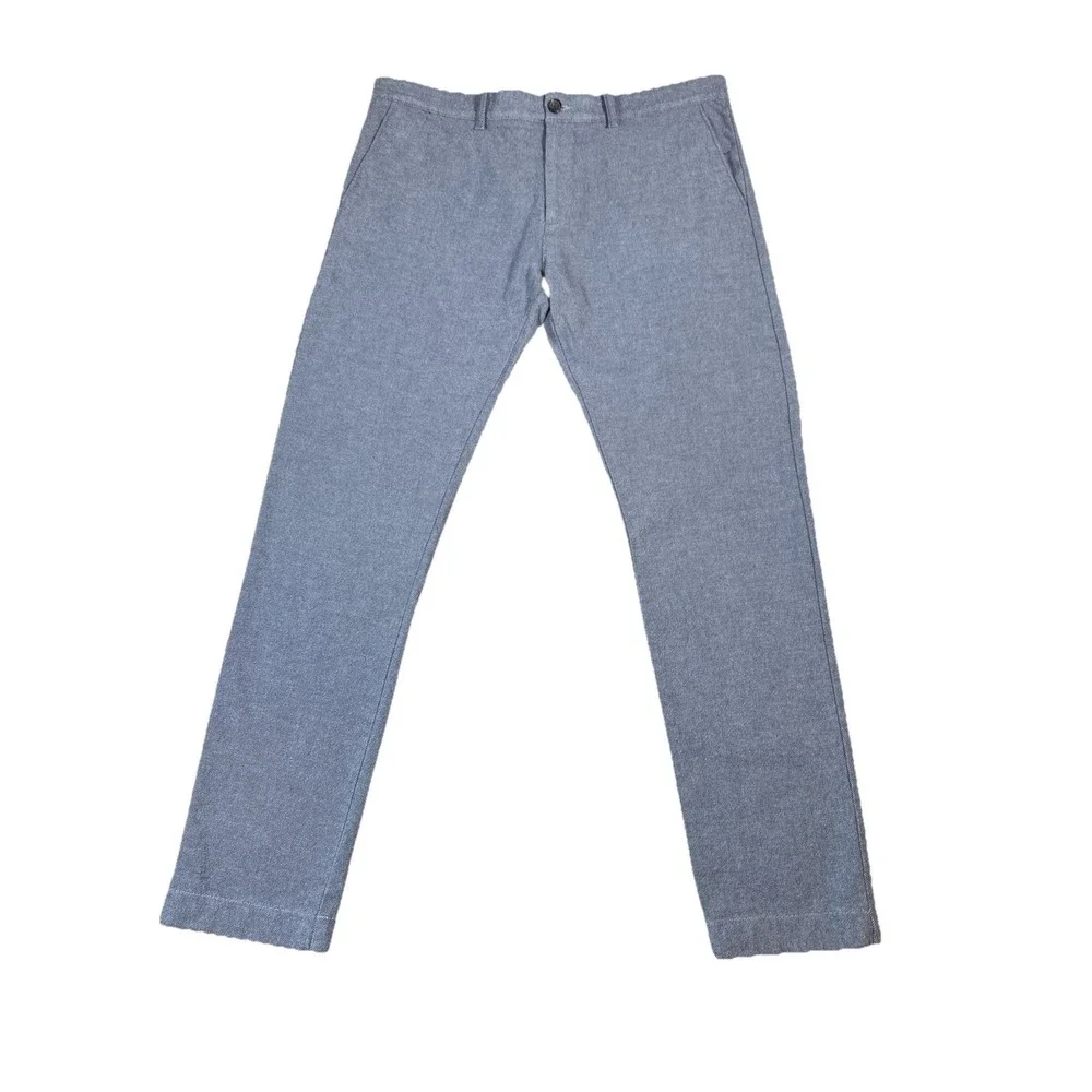 J.Crew Flex Slim Chino Pants Mens Tag 34x32 Real Sz‎ 36x30.5 Stretch Textured